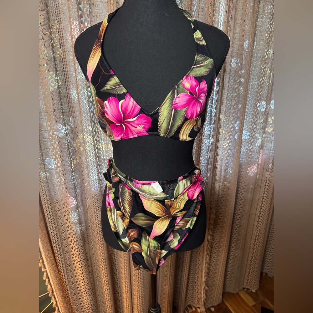 VTG Caribbean Joe Floral Bikini Set